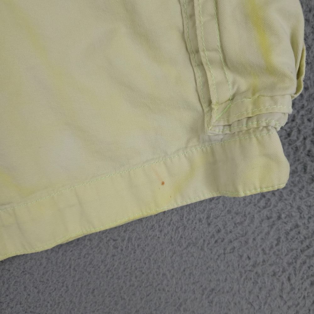 American Eagle Shorts Men 34 Yellow Tie Dye Cargo Distressed Grunge Baggy Skater - Picture 11 of 16